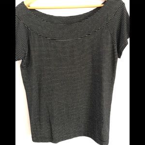 Women’s Banana Republic pencil stripe large top